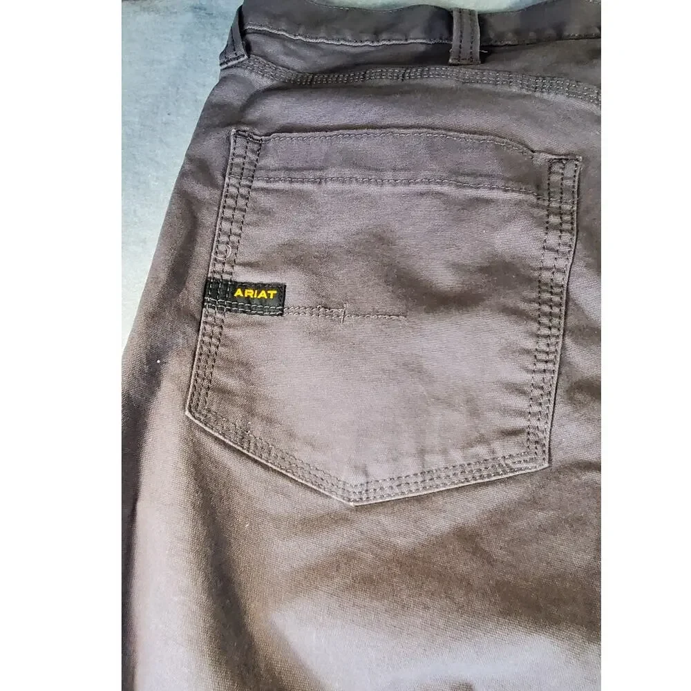 Ariat Rebar M4 Relaxed Straight Work Pants 44x29 Rebar Grey workwear durable